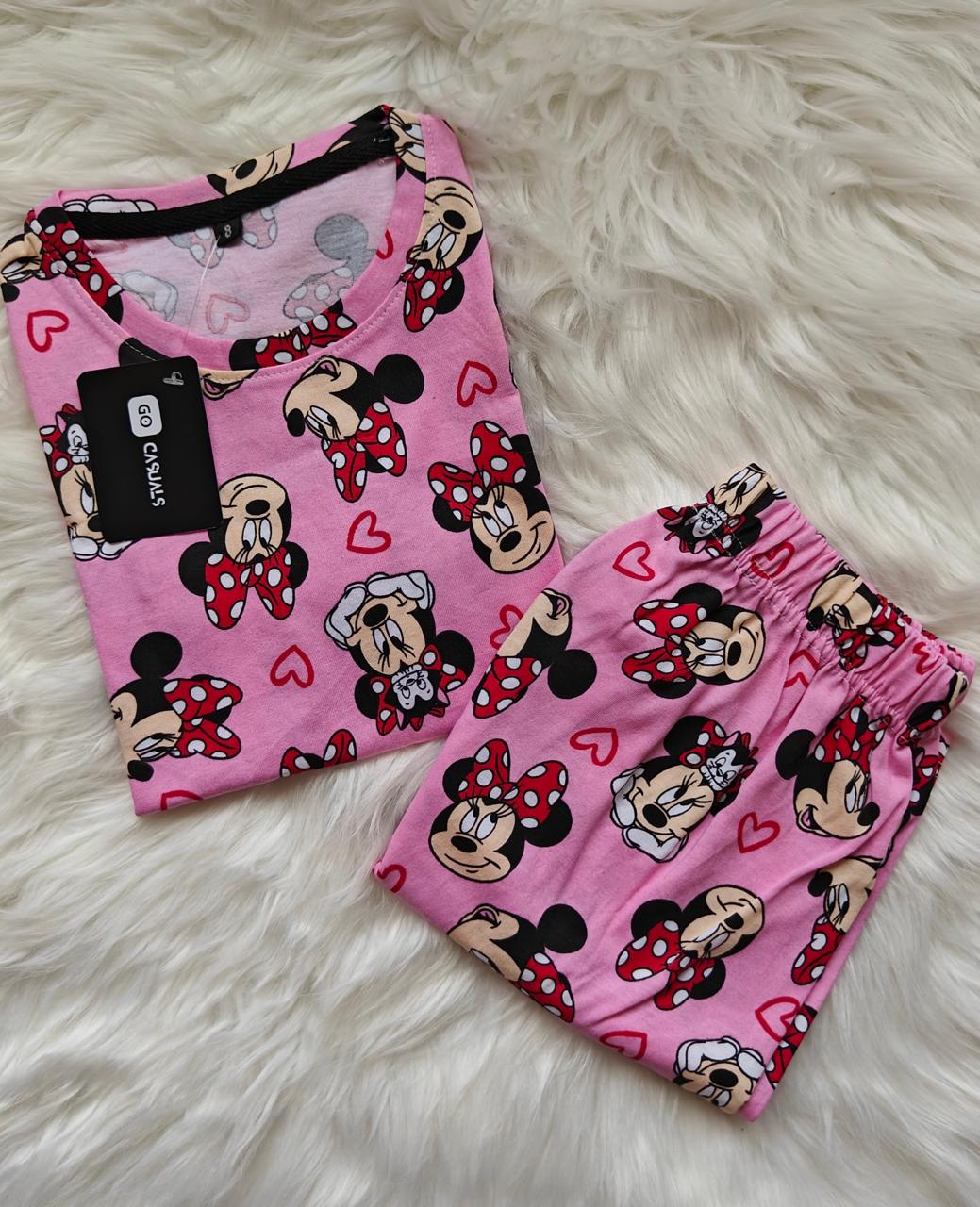 Kids Co-ord Shorts Minnie and Hearts