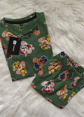 Kids Co-ord Shorts Paw Pals